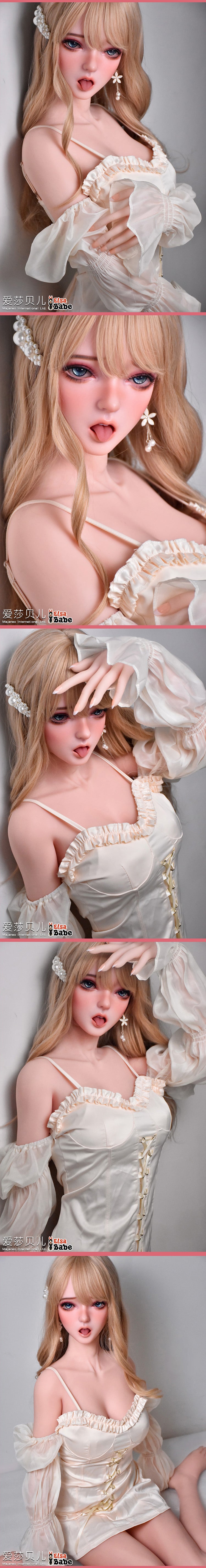 ElsaBabe 165cm Realistic ACG Doll Platinum Silicone Love Doll Adult Toy With Metal Skeleton, Hoshino Kanami